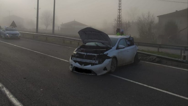 Etyemez mahallesinde trafik kazası.