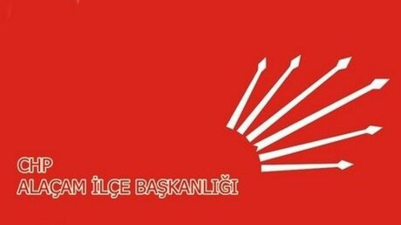 CHP Alaçam İlçe Başkanlığının Basın açıklaması.