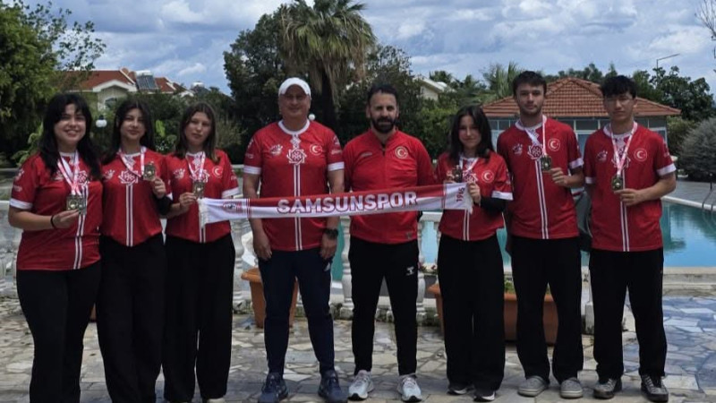 Samsunspor uluslararası Çim topu şampiyonasına damga vurdu.